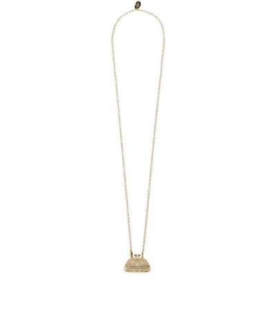 Weekend Max Mara Pasticcino Bag Gold Necklace