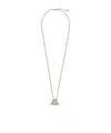 Weekend Max Mara Pasticcino Bag-pendant Necklace In Brown