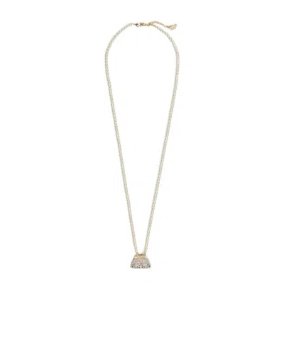 Weekend Max Mara Pasticcino Bag-pendant Necklace In Brown