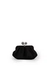 Weekend Max Mara Pasticcino Bag Small In Satin In Nero