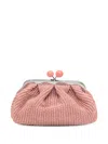 Weekend Max Mara Pasticcino Clutch Bag In 粉色