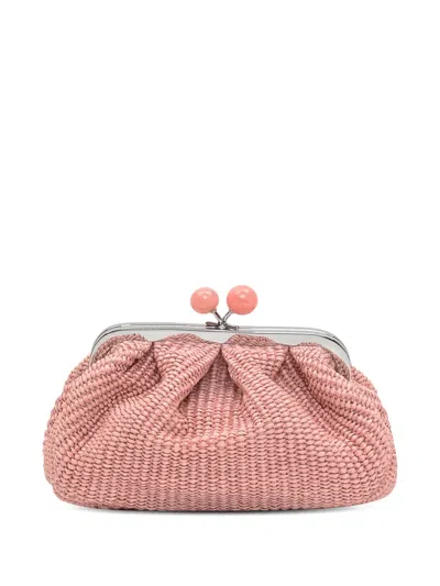 Weekend Max Mara Pasticcino Clutch Bag In 粉色