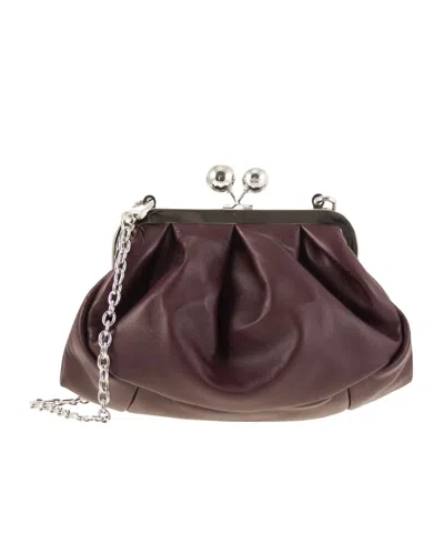 Weekend Max Mara Chain Shoulder Bag In Brown