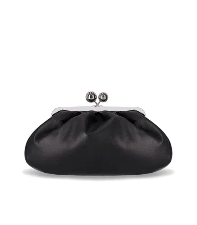 Weekend Max Mara Pasticcino Cubico Medium Black Clutch