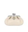 Weekend Max Mara Pasticcino Cubico Medium Ivory Clutch Bag