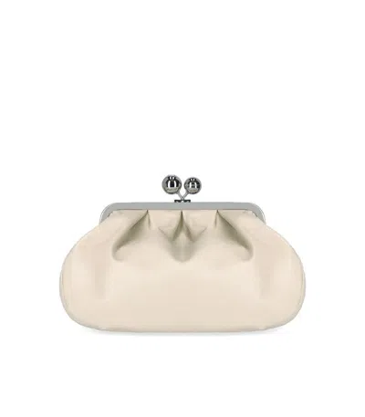 Weekend Max Mara Pasticcino Cubico Medium Ivory Clutch Bag