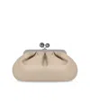 Weekend Max Mara Pasticcino Cubico Medium Sand Clutch Bag