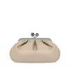 Weekend Max Mara Pasticcino Cubico Medium Sand Clutch Bag