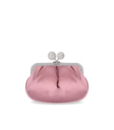 Weekend Max Mara Pasticcino Emmy Small Pink Clutch Bag