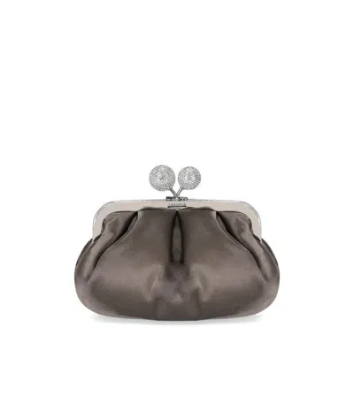 Weekend Max Mara Pasticcino Emmy Small Piombo Clutch Bag