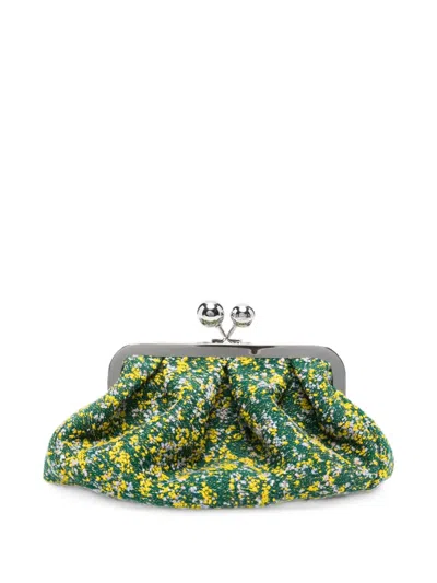 Weekend Max Mara Pasticcino Floral-print Clutch Bag In Multi