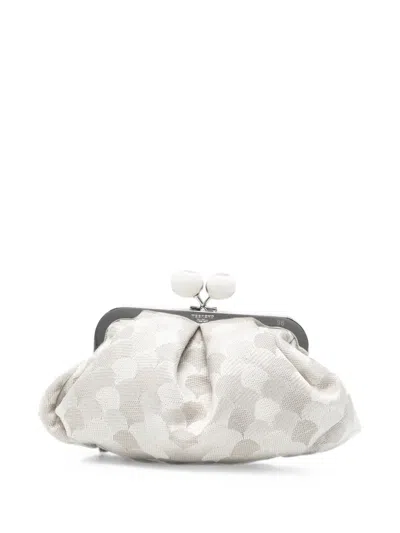 Weekend Max Mara Pasticcino Jacquard-knit Shoulder Bag In White