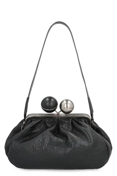 Weekend Max Mara Pasticcino Medium Leather Mini Bag In Black