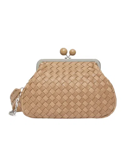 Weekend Max Mara Pasticcino Medium Woven Shoulder Bag