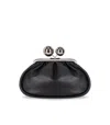 Weekend Max Mara Pasticcino Milvanew Medium Black Clutch In Black