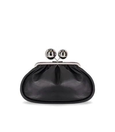 Weekend Max Mara Pasticcino Milvanew Medium Black Clutch