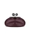 Weekend Max Mara Pasticcino Milvanew Medium Burgundy Clutch In Red
