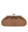 Weekend Max Mara Pasticcino Nabarro Large Tan Clutch Bag