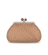 Weekend Max Mara Pasticcino Pancia Medium Orzo Clutch In Sand