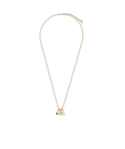 Weekend Max Mara Pasticcino-pendant Choker Necklace In Gold