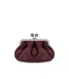 Weekend Max Mara Pasticcino Prati Small Burgundy Clutch In Red