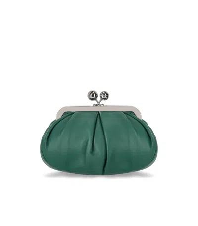 Weekend Max Mara Pasticcino Prati Small Green Clutch Bag