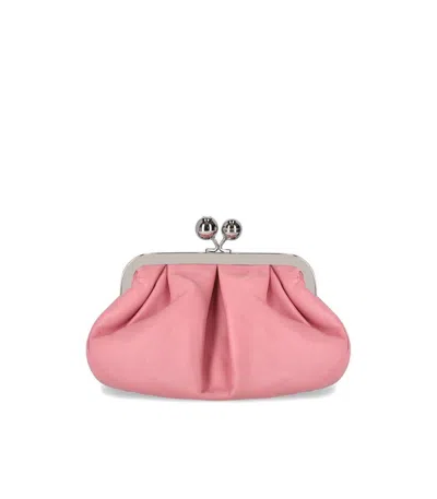 Weekend Max Mara Pasticcino Prati Small Pink Clutch