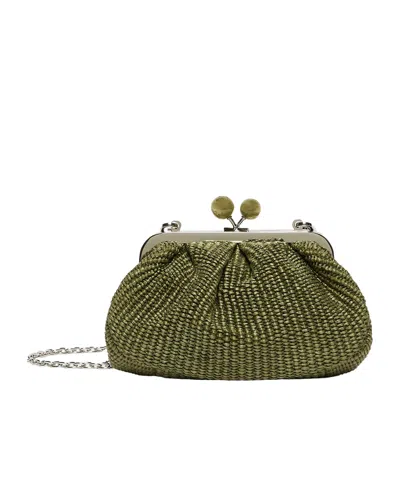 Weekend Max Mara Pasticcino Shoulder Bag In Green
