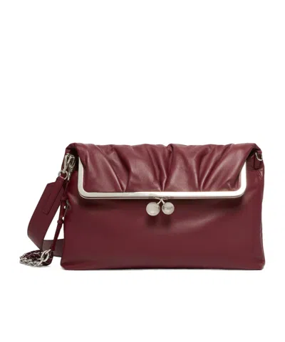 Weekend Max Mara Pasticcino Shoulder Bag In Burgundy