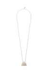 Weekend Max Mara Pearlised Pastaccino Bag Pendant Necklace