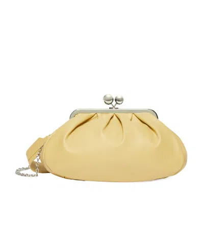Weekend Max Mara Pasticcio Medium Napa Leather Handbag In Nude