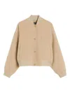 Weekend Max Mara Patch-detail Wool-blend Jacket In Neutral