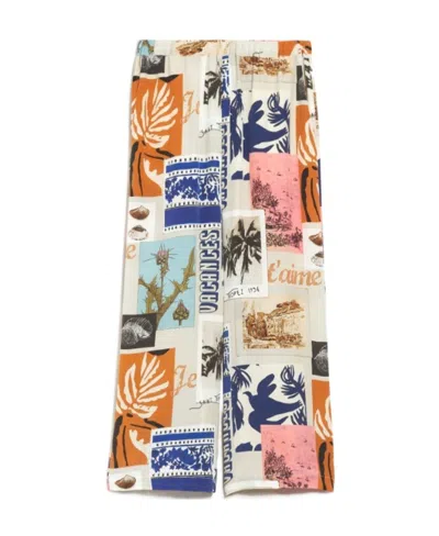Weekend Max Mara Pattern Printed Casual Pants In Multicolor