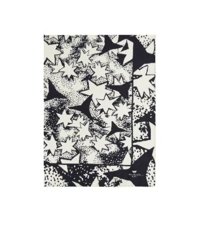 Weekend Max Mara Pattern Silk Scarf In White
