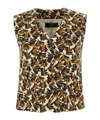 Weekend Max Mara Pattern Vest In Brown