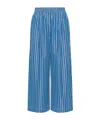 Weekend Max Mara Patterned Casual Pants In Blue
