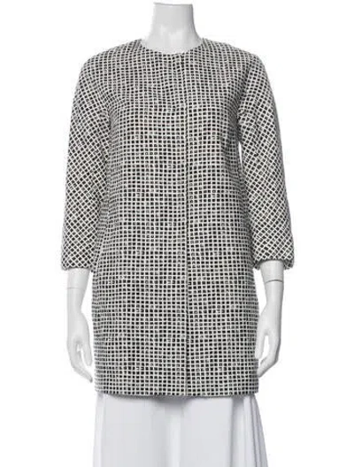 Pre-owned Weekend Max Mara Patterned Jacket In Black