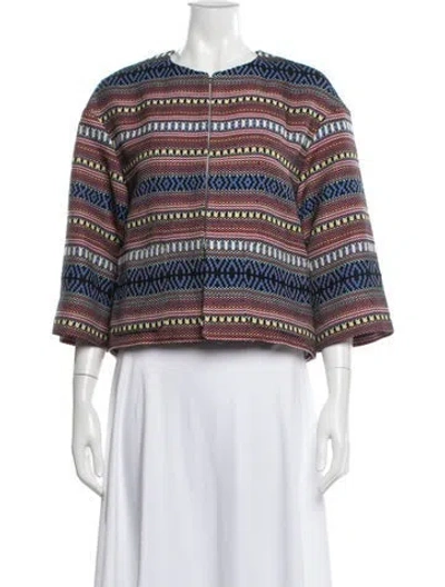 Pre-owned Weekend Max Mara Patterned Jacket In Multicolor