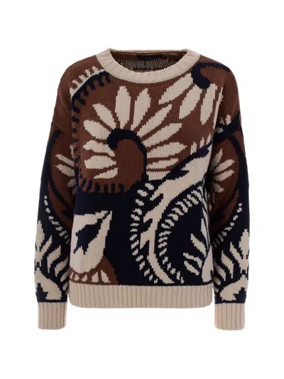 WEEKEND MAX MARA PATTERNED-JACQUARD SWEATER