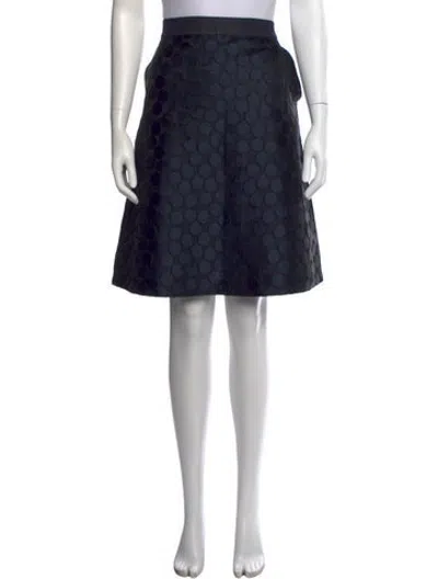 Pre-owned Weekend Max Mara Patterned Mini Skirt In Blue