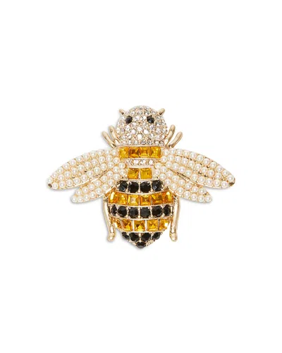 Weekend Max Mara Pave Pin In Gold