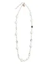 Weekend Max Mara Pearl Crystal Necklace In White