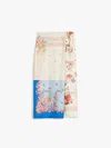 Weekend Max Mara Omens Peggi Floral-print Silk Midi Skirt Ivory
