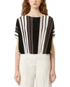 Weekend Max Mara Pegola Boat Neck Sweater In Multi