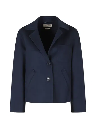 Weekend Max Mara Pelota Wool Jacket In Blue