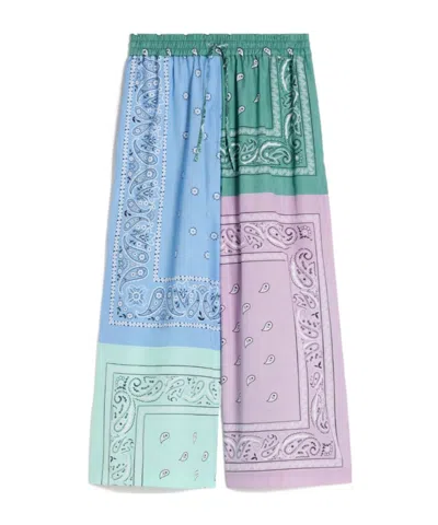 Weekend Max Mara Pepe Patchwork Bandana Trousers In Multi