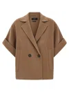 Weekend Max Mara Coat Double-breasted Front Pockets In Multi