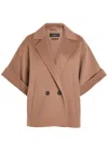 Weekend Max Mara Pera Double-breasted Wool Coat In Brown