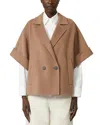Weekend Max Mara Coat Double-breasted Front Pockets In Brown