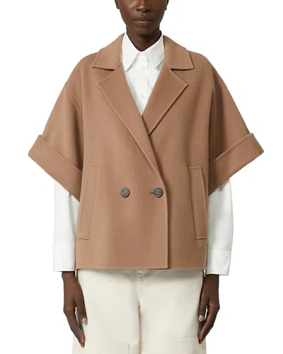 Weekend Max Mara Pera Wool Short Jacket In Brown